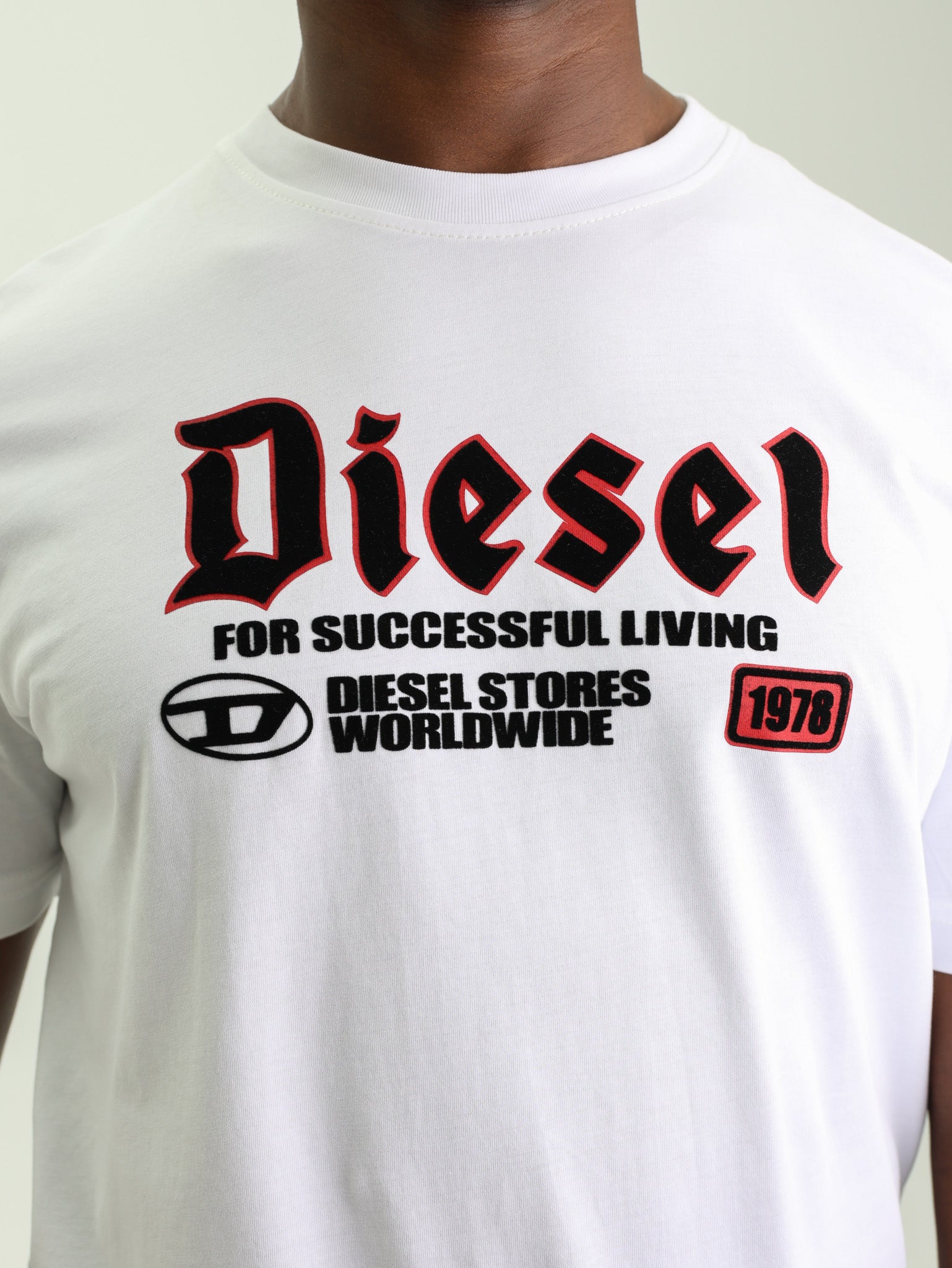 Diesel T-Shirt T-Adjust K1 Logo White
